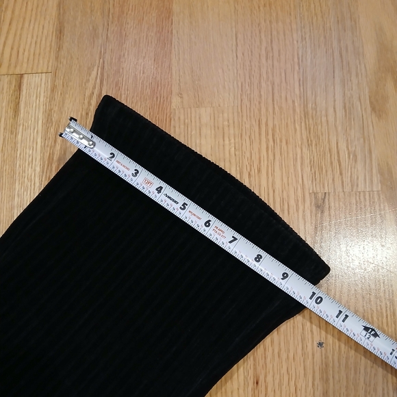 High-Waisted Corduroy Heavy/StretchyFleece-Lined Wide Leg/Flare Pants L-XL - Picture 5 of 7